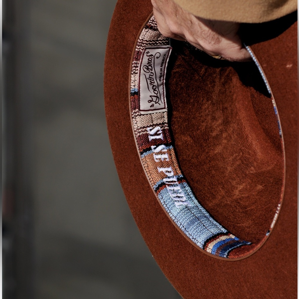 Goorin Bros ‘Yes We Can’ Brown Fedora Hat - Picture 12 of 13